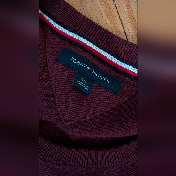 Tommy Hilfiger Crewneck Sweater in Brown and Gray - Picture 3 of 3